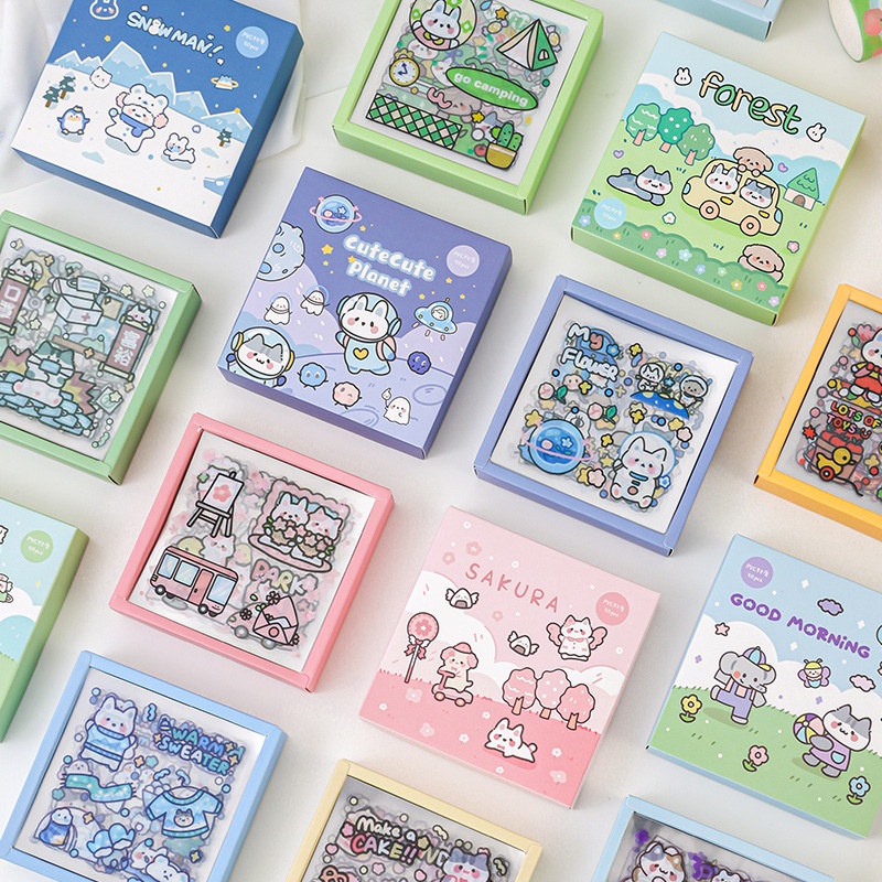 

Sticker Box Stiker Set Aesthetic Dekor Buku Tumbrl Animal 1 Box 100 Lembar