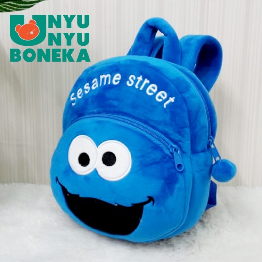 Tas Ransel Sekolah M Paud Boneka Elmo Cookies Tayo Mickey Mouse baby kids kado anak