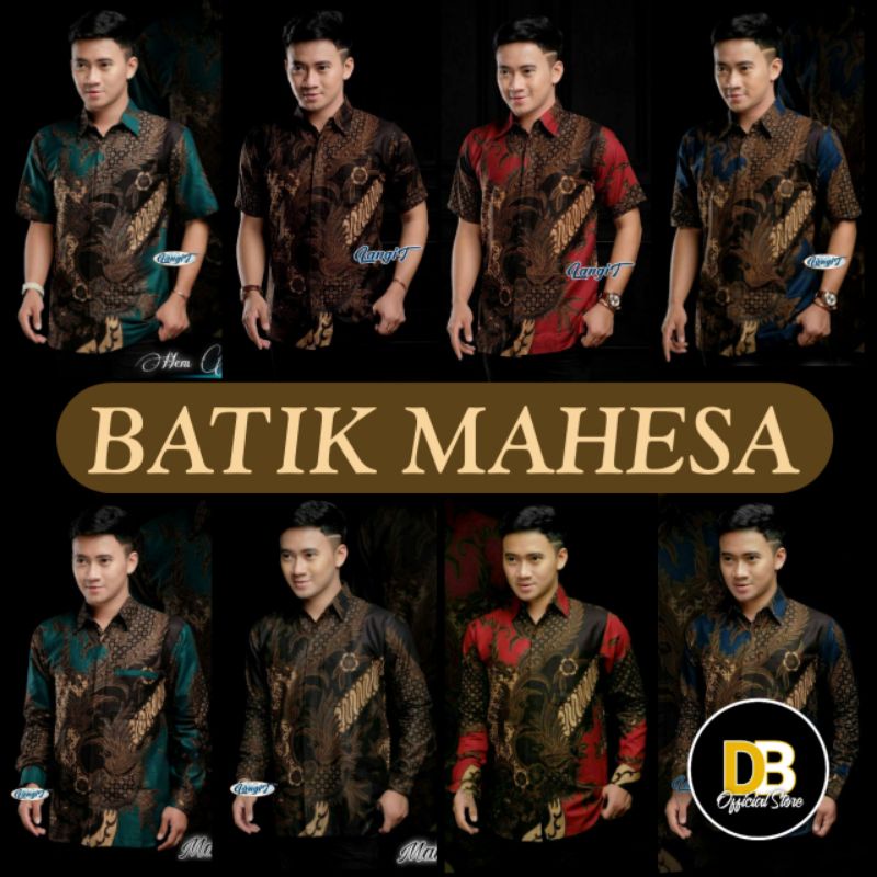 Kemeja Batik Mahesa Lengan Panjang dan Pendek M L XL XXL / Baju Batik Pria Lengan Panjang Pekalongan / Kemeja Batik Pekalongan / Kemeja Pria Murah / Hem Batik Pria / Hem Batik Murah COD