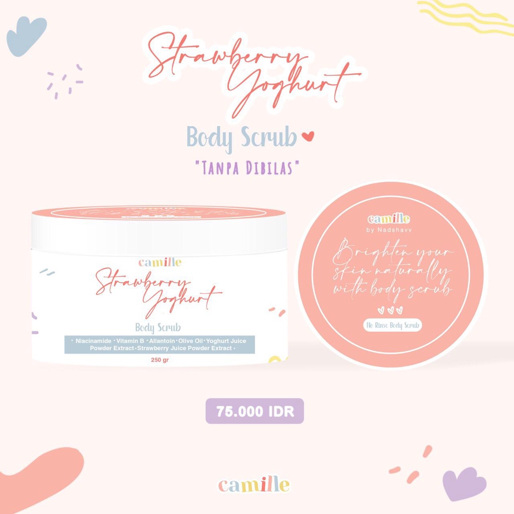 BodyScrub Strawberry Yoghurt Camille BPOM