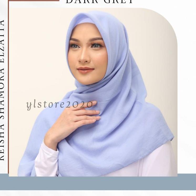Recomended.. Hijab Segi Empat Warna Pink Salem Scarf Polos Elzatta
