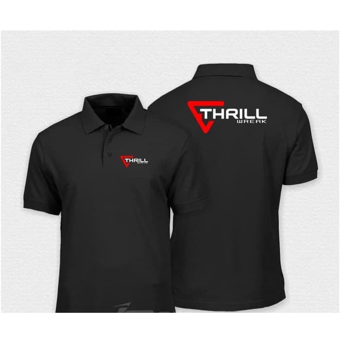 polo shirt thrill wreak / baju kerah sepeda thrill premium