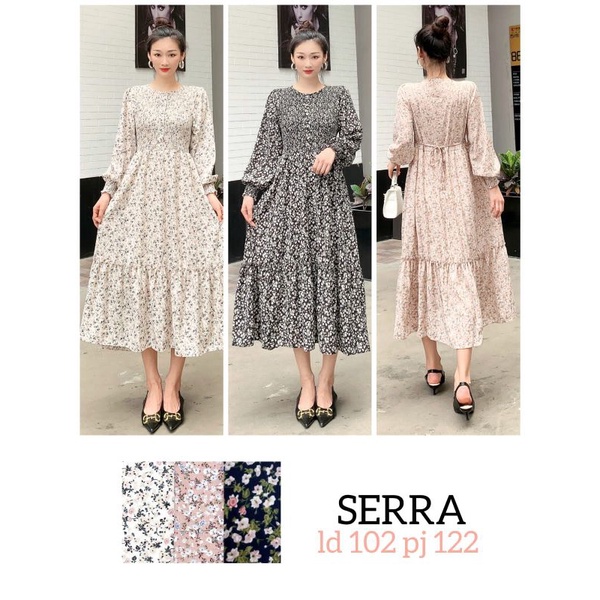 LONG TUNIK IMPORT TUNIK SERRA BAHAN CERUTY