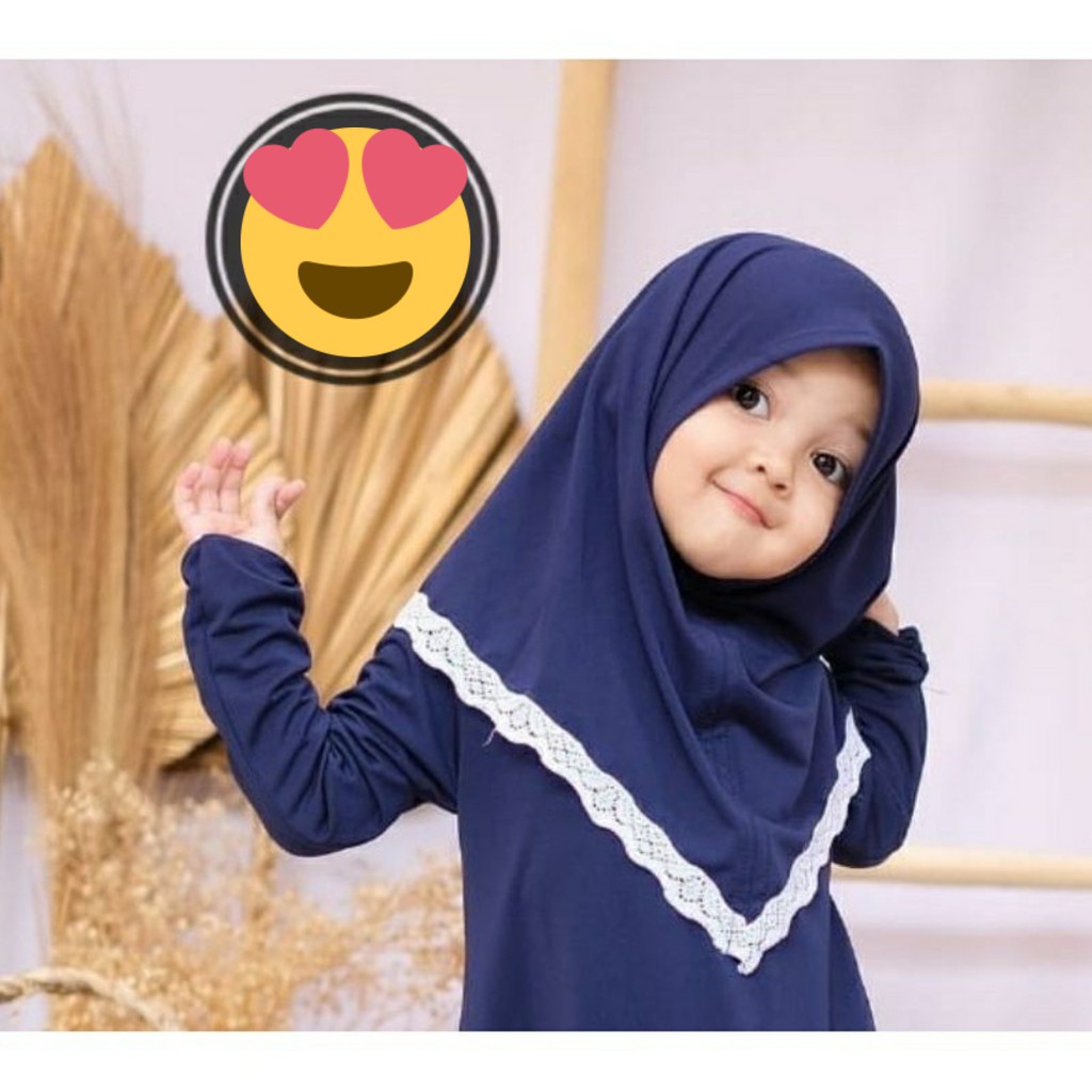 jilbab anak ALISA NON PET kerudung anak perempuan hijab anak jilbab anak bayi krudung anak renda