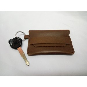 Gantungan Kunci Motor/Mobil Minimalis | Dompet STNK Unik Warna Coklat