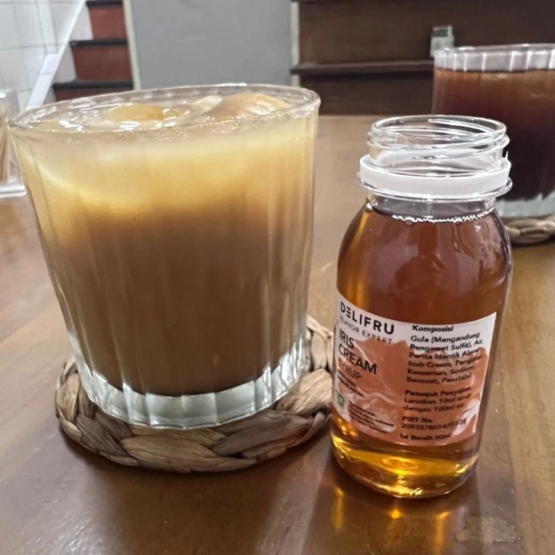 

1 liter - delifru irish cream syrup - sirup kopi rasa krim Irlandia delifru flavor expert