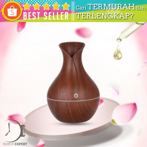 Taffware Ultrasonic Humidifier Aroma Essential Oil Diffuser 130ml - HUMI M137902 - Wooden