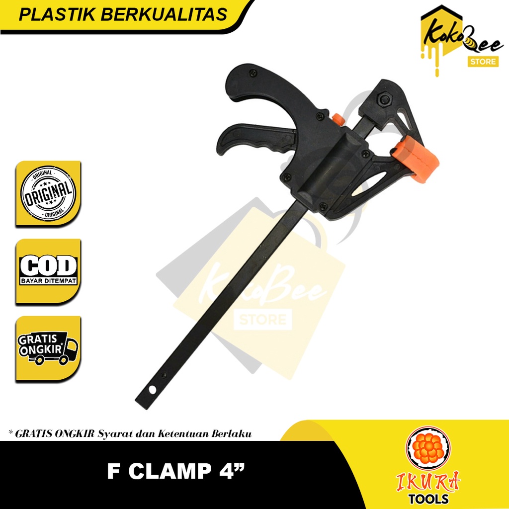 Jual Klem Jepit Kayu F Clamp Inch Quick Release Catok Penjepit Press Alat Pertukangan Kayu