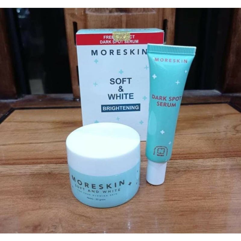 MORESKIN SOFT AND WHITE PAKET WHITENING / ORIGINAL NASA / AGENKECANTIKAN5