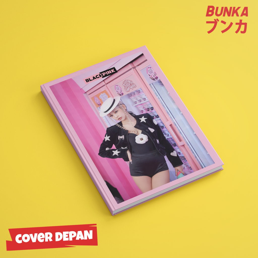 

Notebook KPOP Black Pink Ice Cream Jennie Hardcover A5 Buku Tulis Catatan Notes Agenda Planner