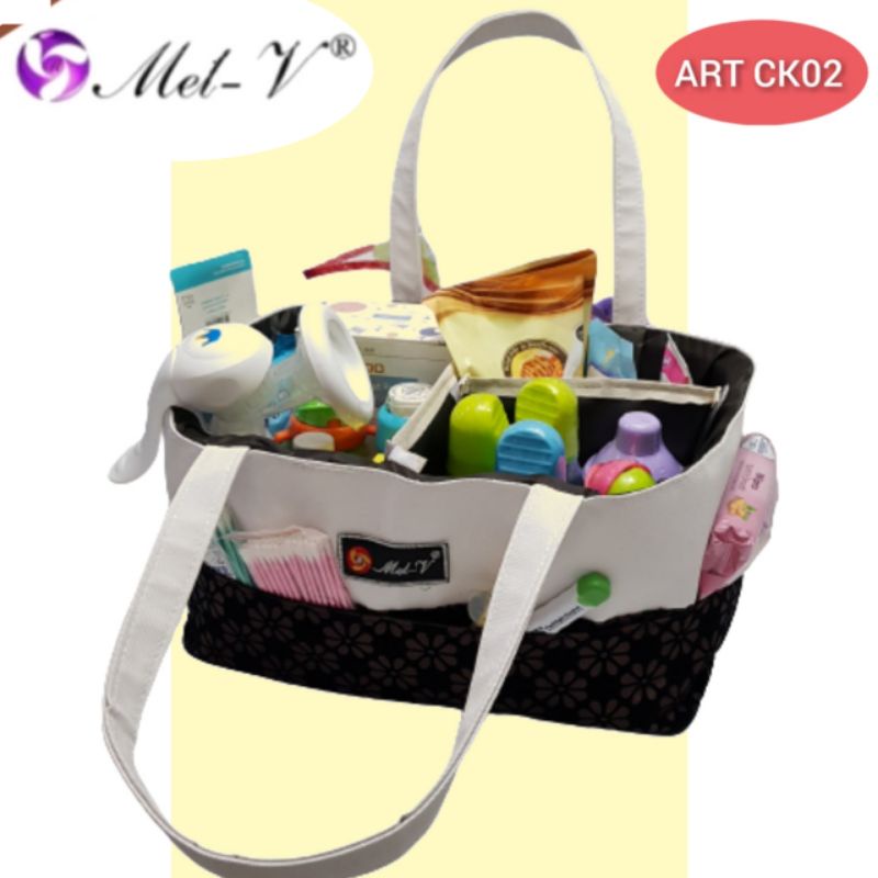 Caddy Bag Baby Mel-v  Multipurpose caddy bag baby / Tas Perlengkapan Organizer Baby / Tas multi fungsi    (ARTCK02)