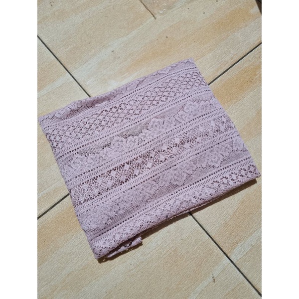OUTER BROKAT KERUT// KARDIGAN BRUKAT // ATASAN BRUKAT KERUT // KARDIGAN OVERSIZE-Crop peach