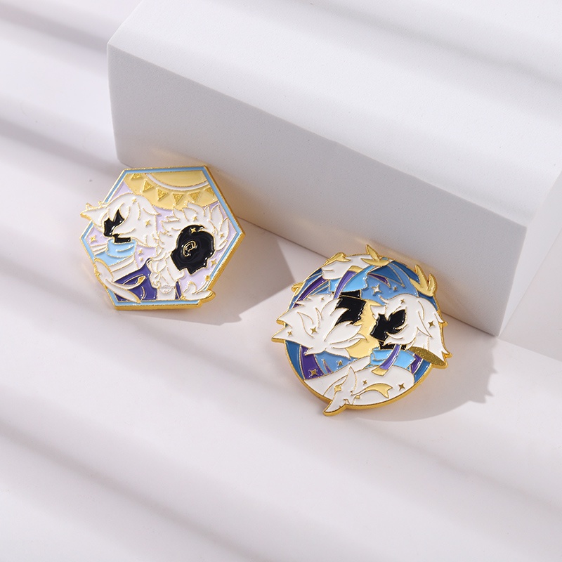 Pin Bros Lencana Bentuk Karakter Kartun Anime Untuk Hadiah Teman