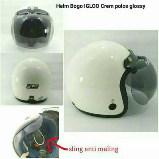 HM-1701 Helm Bogo Krem Igloo Murah