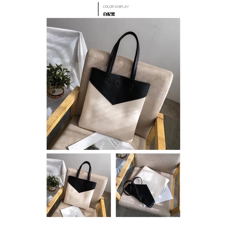 FLASH SALE - TOTEBAG KULIT UKURAN 32x35 CM BERBAHAN KULIT SINTETIS IMPORT BANDUNG | TOTEBAG BESAR UNTUK WANITA KERJA/KULIAH | TOTEBAG DUA WARNA | TOTEBAG IMPORT | TOTEBAG PRIA/WANITA | TOTEBAG KULIT TEBAL | TOTEBAG COKLAT | TOTEBAG CREAM, HITAM