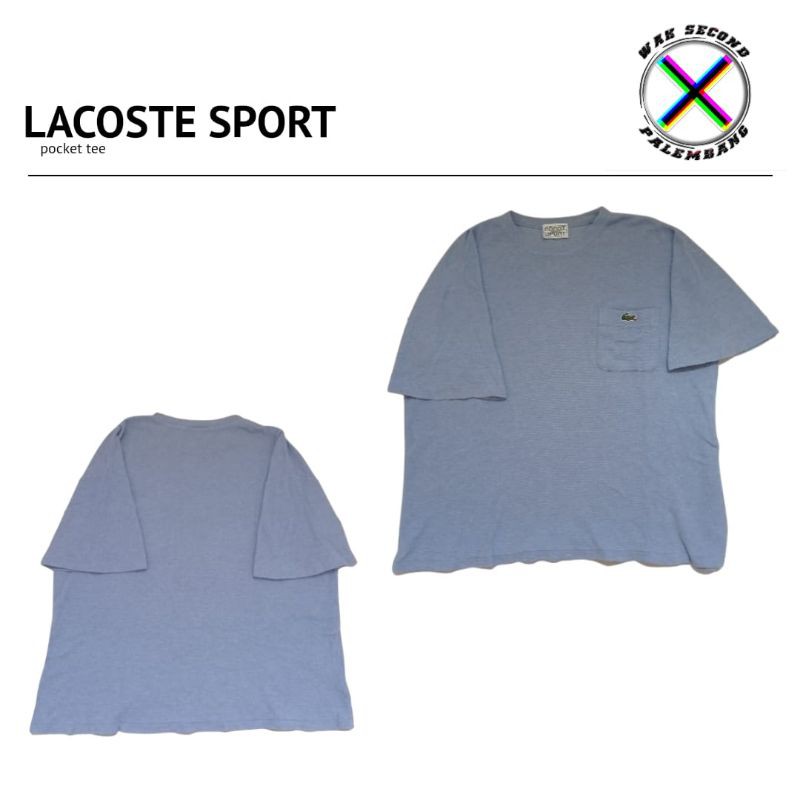kaos lacoste sport pocket oversize second original 100%
