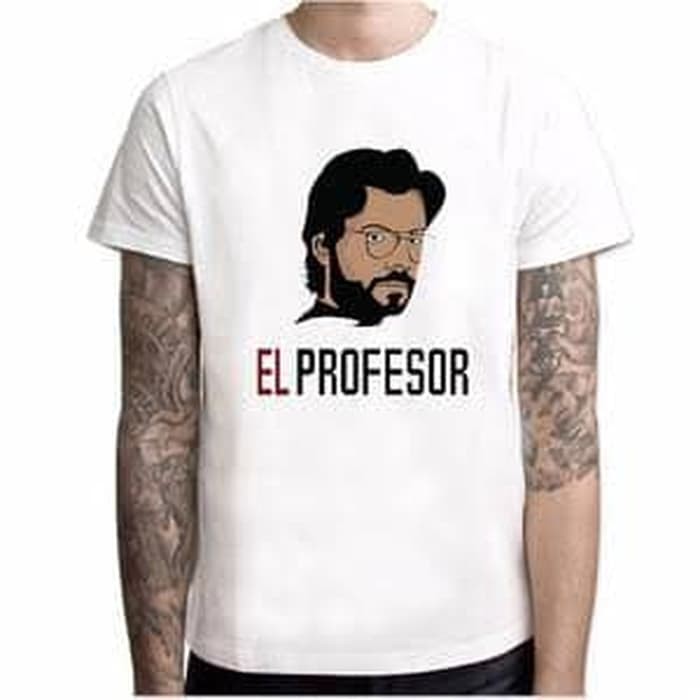 KAOS MONEY HEIST EL PROFESOR FACE ACTOR COMBED 30S