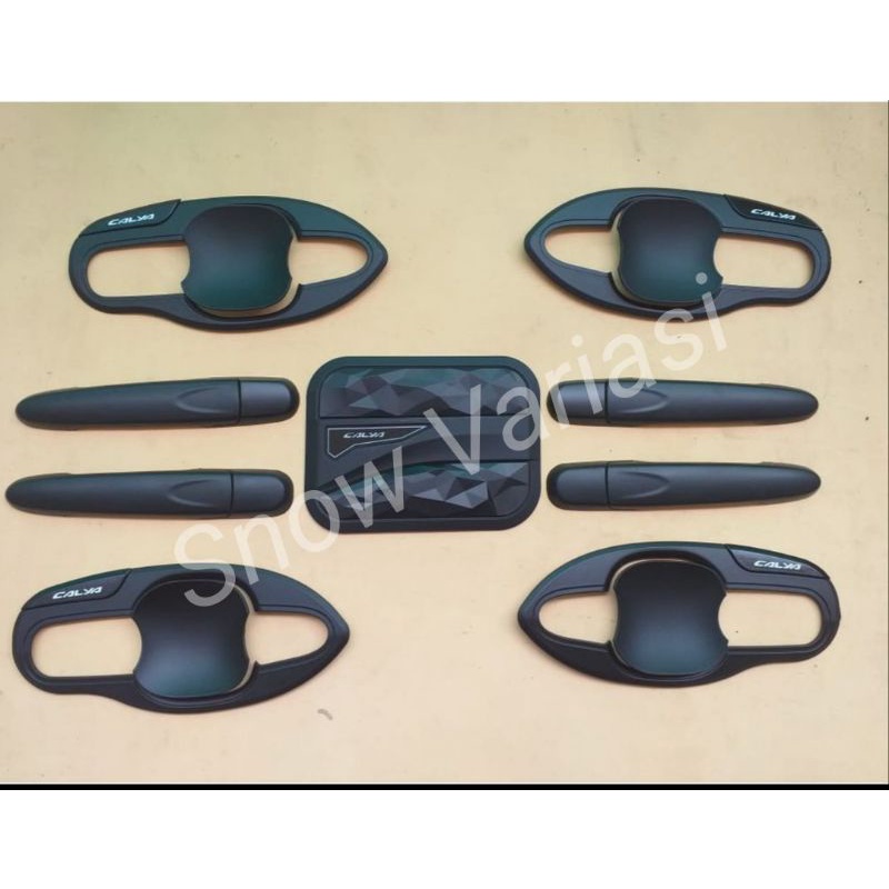 Paket Outer Handle Tank Cover Calya Sigra 2016 2021 Hitam