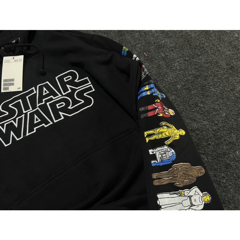 SWEATER HOODIE H&amp;M STARWARS FULLTAG &amp; LABEL