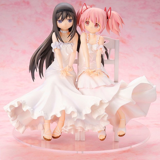 Anime Puella Magi Madoka Magica Akemi Homura Kaname Madoka Beautiful Statue Girls Figure Toys