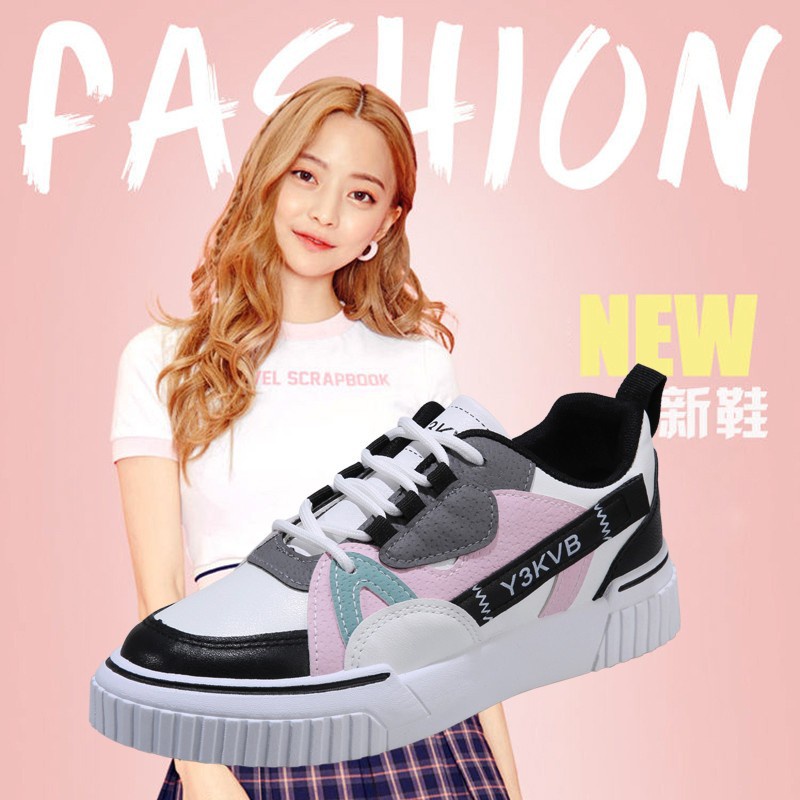 TBIG [COD] Sepatu Sekolah Sneakers Import Shoes Y3KVB Fashion Wanita Sepatu Korea Style Sekolah Kuliah