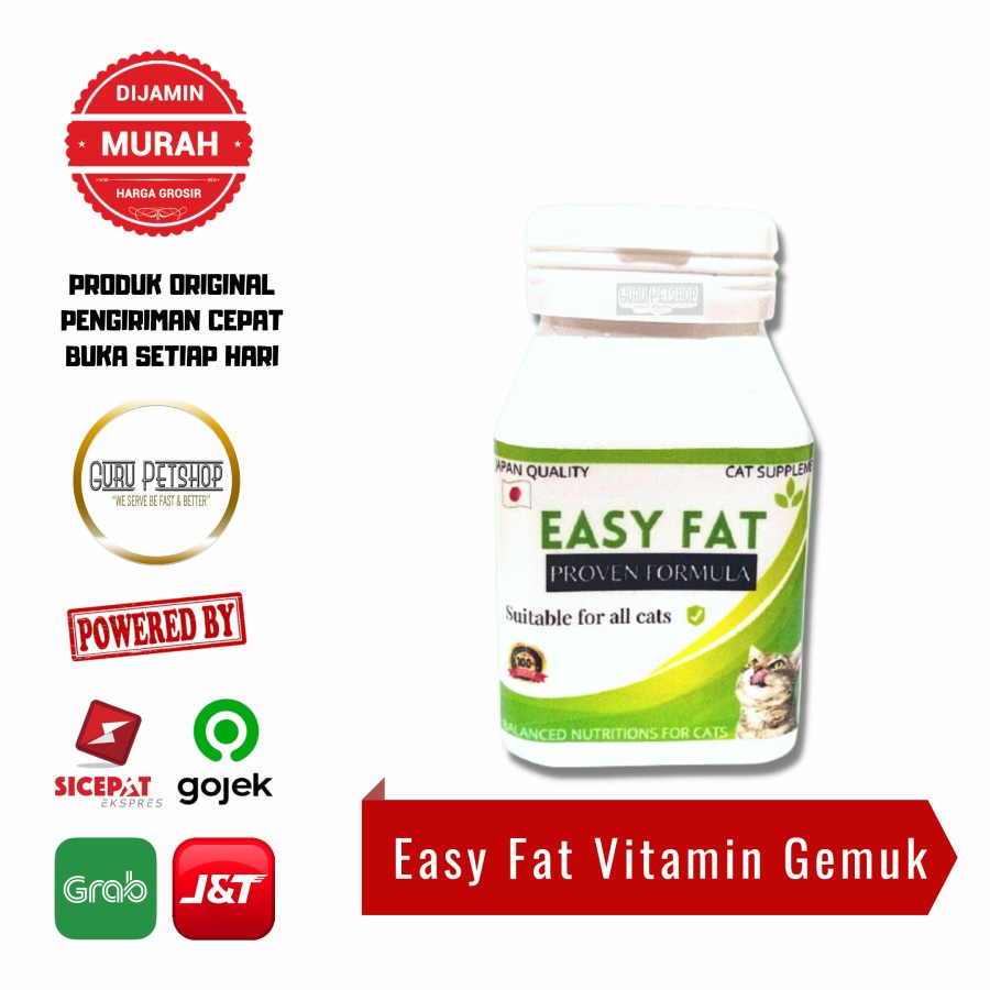 Easy Fat Kucing Vitamin Penggemuk Kucing Supplement Nafsu Makan Kucing