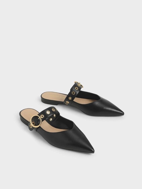 [7.7 Boombastis Sale⚡] - SEPATU SHOES WANITA CKS330 EYELET EMBELLISHED MULES  PREMIUM IMPORT