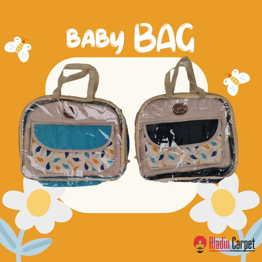 BABY BAG TAS PERLENGKAPAN  BAYI MEDIUM/SEDANG GREEN SERIES/TAS BAYI