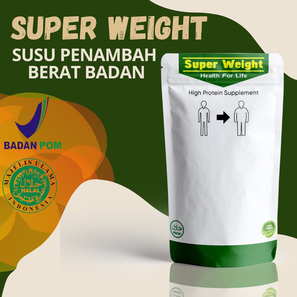 

SUPER WEIGHT GAIN - Penggemuk Badan Terlaris / Penambah Nafsu Makan / Susu Penambah Berat Badan