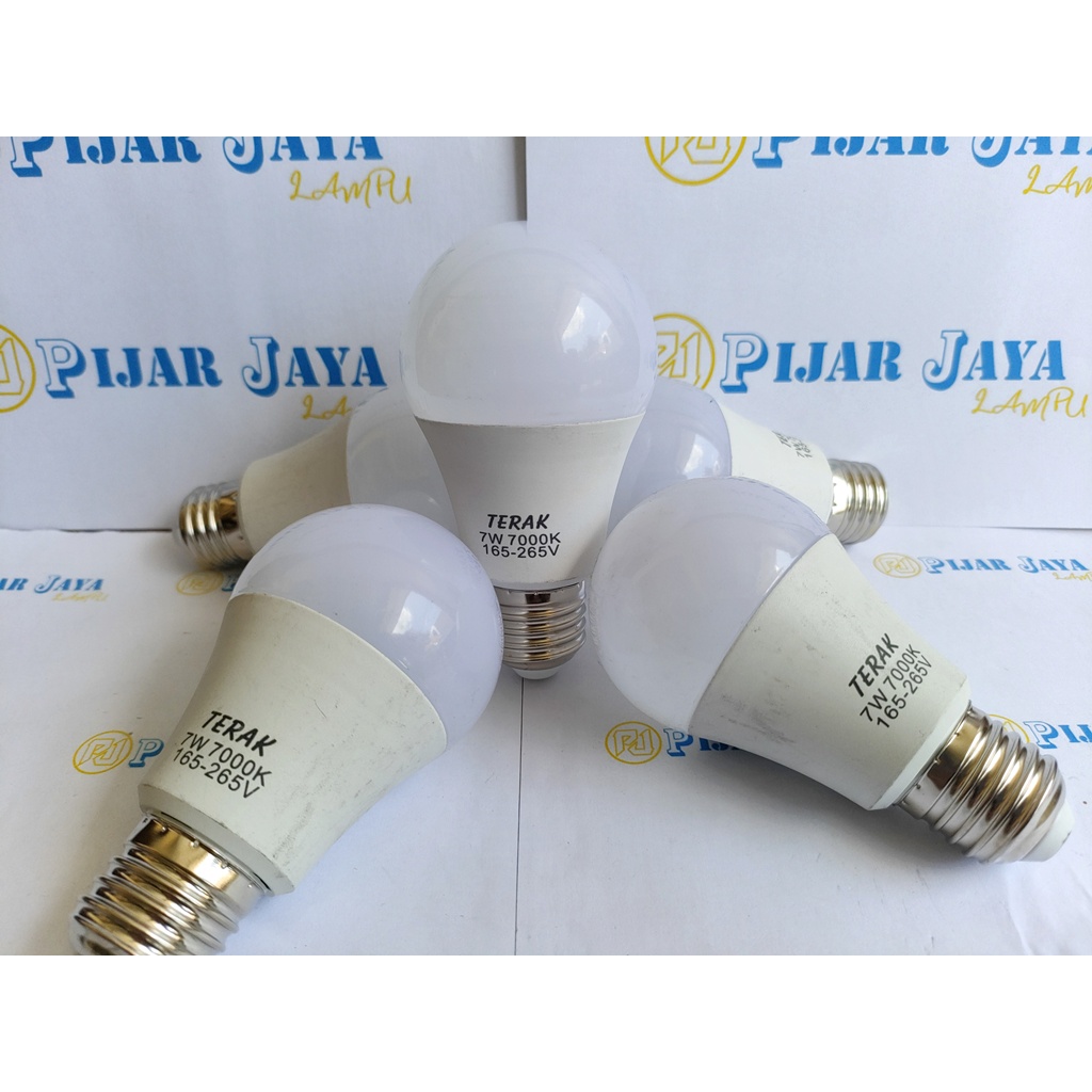 Lampu LED TERAK 7 watt Bohlam LED Rumah 7W Cahaya Putih Terang Murah Bagus