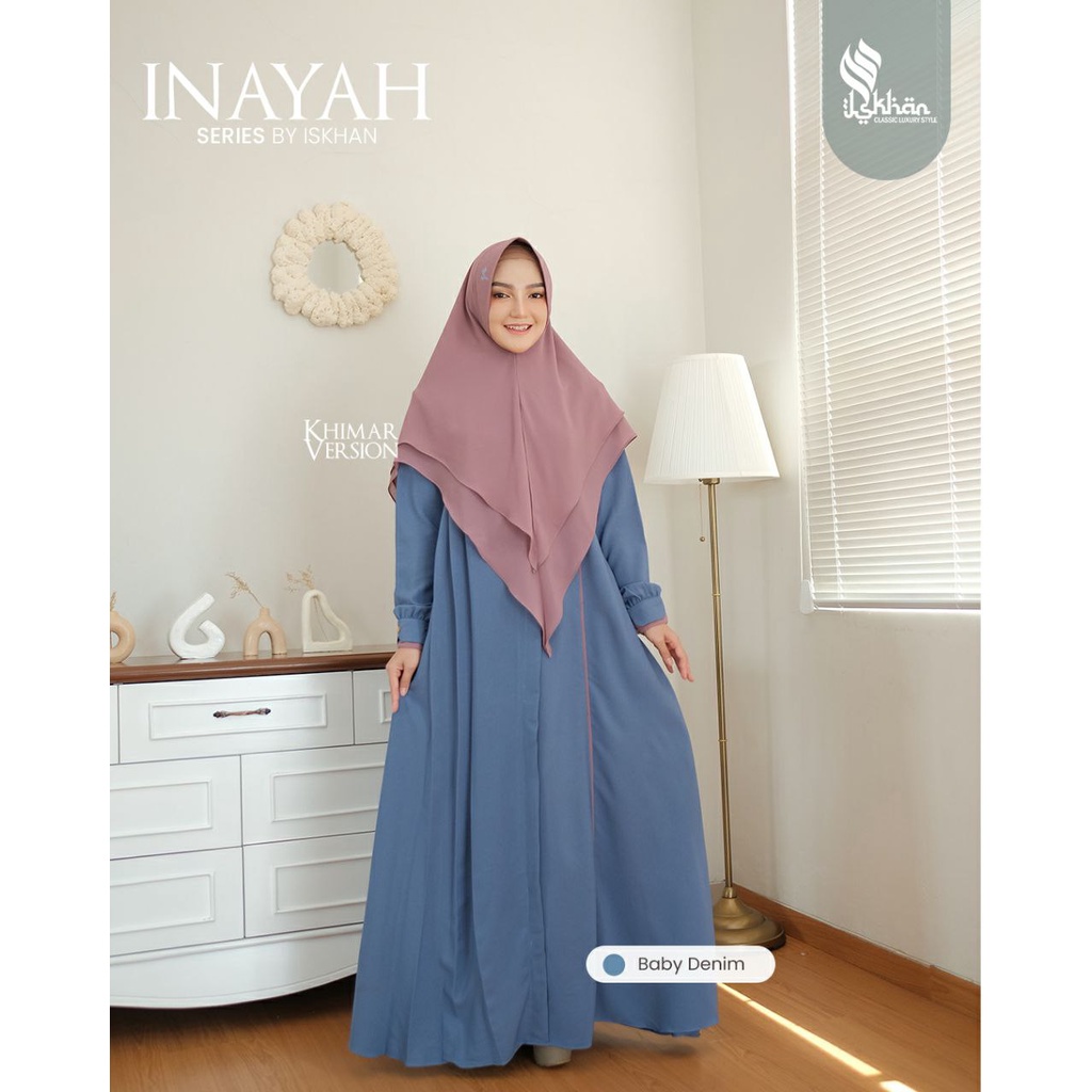 TERBARU DRESS SET KHIMAR | DRESS INAYAH SERIES BY ISKHAN