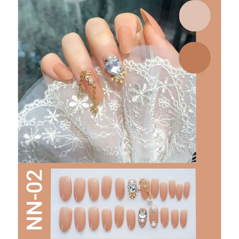 kuku palsu 3d wedding fake nails bride 3d model terbaru