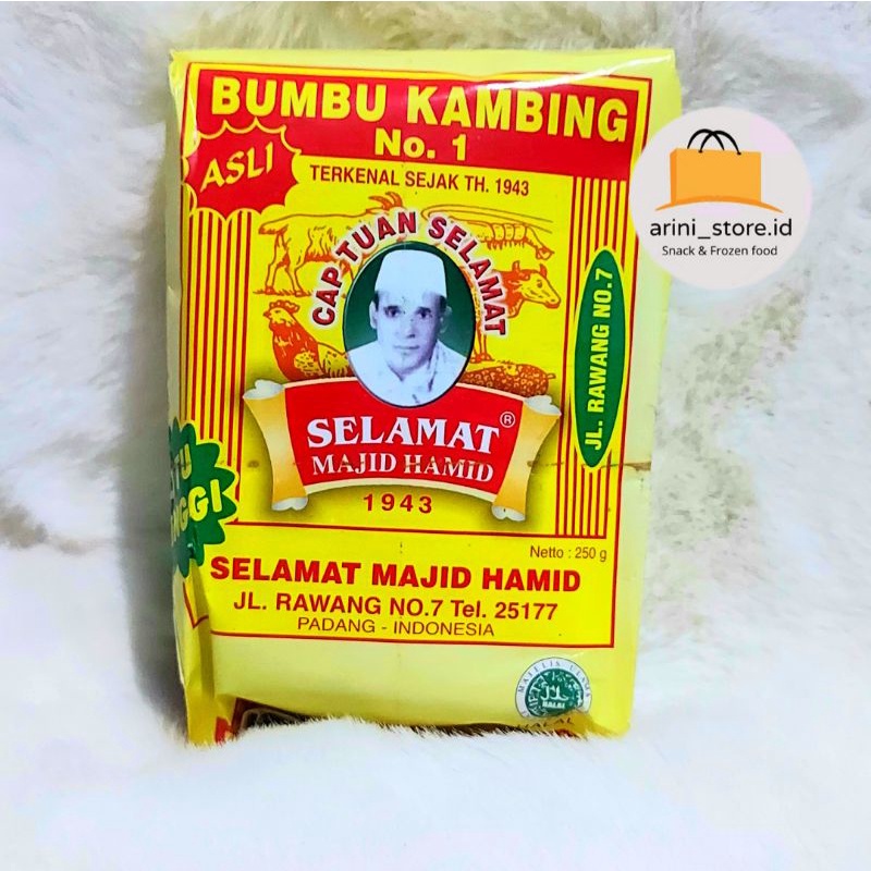 

BUMBU KAMBING SELAMAT MAJID HAMID ASLI 250GR