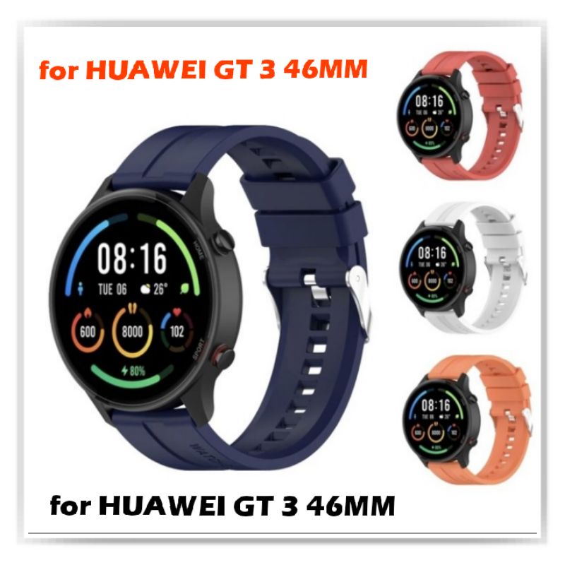 STRAP TALI JAM TANGAN - FOR HUAWEI GT3 46MM / GT 3 46MM - STYLE SILICONE GT 22MM