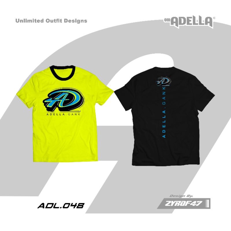 Kaos Adella Original 100% by Zyrof Kode-048