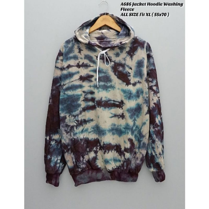 A686 Jacket Pria Hoodie Washing