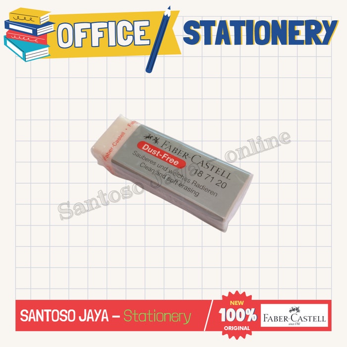 

Penghapus FABER CASTELL DUST FREE 187120 Eraser FABER-CASTELL 18 71 20