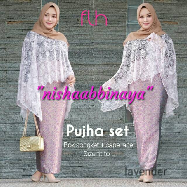 GAMIS CAPE SONGKET PUJHA BY FLH