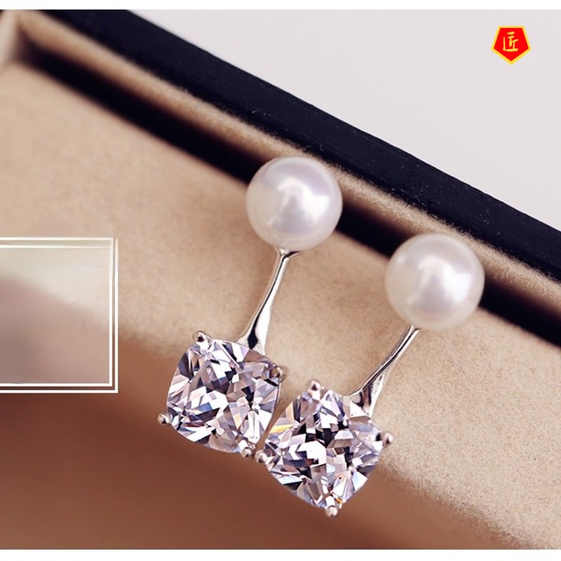 [Ready Stock]Fashion Temperamental Pearl Stud Earrings