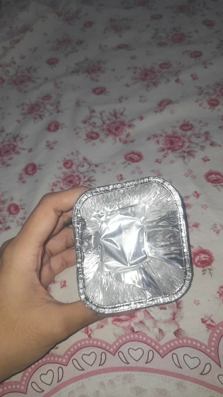 Cup Aluminium Foil - Cup Kotak - Wadah Pastel Tutup