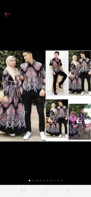 Couple Batik Keluarga / Batik Couple Keluarga Anak 3-11 Tahun