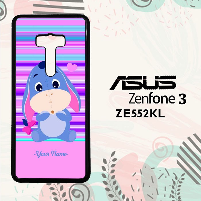 Casing Asus Zenfone 3 ZE552KL Custom Hardcase HP Eeyore Name Simple L0141