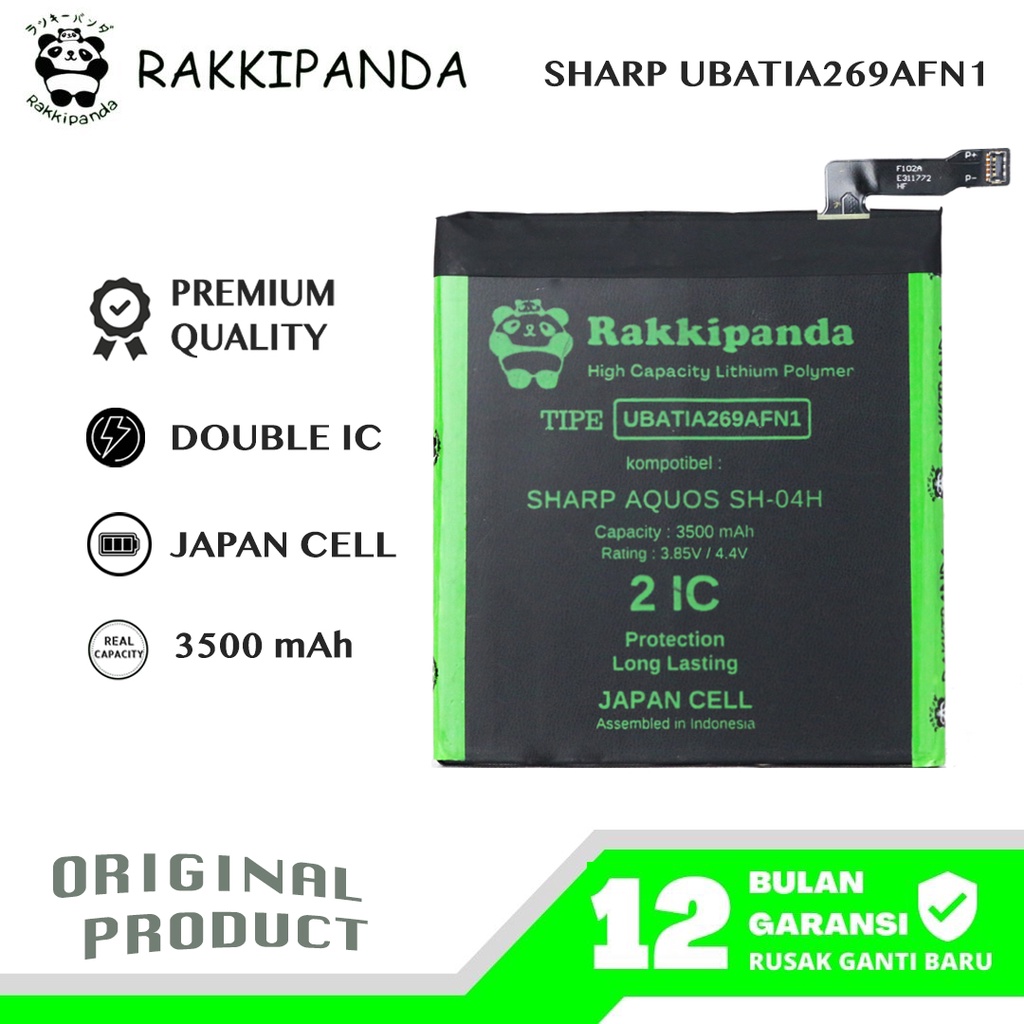 (R/K)- RakkiPanda - UBATIA269AFN1 Sharp Aquos SH04H Batre Batrai Baterai