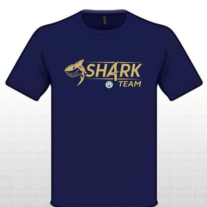 Super Sale KAOS T-SHIRT MANCHESTER CITY SHARK TEAM BENJAMIN MENDY Murah Banget
