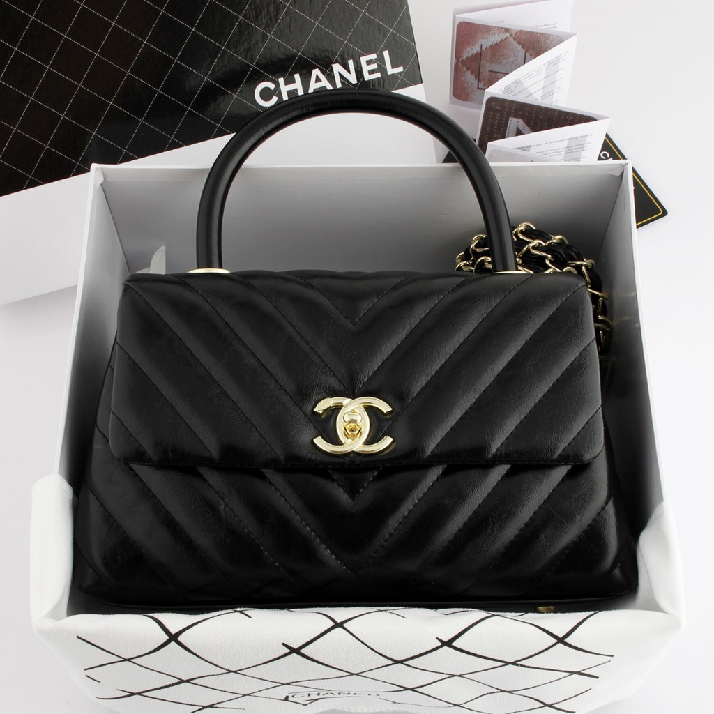 Chanel Coco Handle Chevron 9013 VL