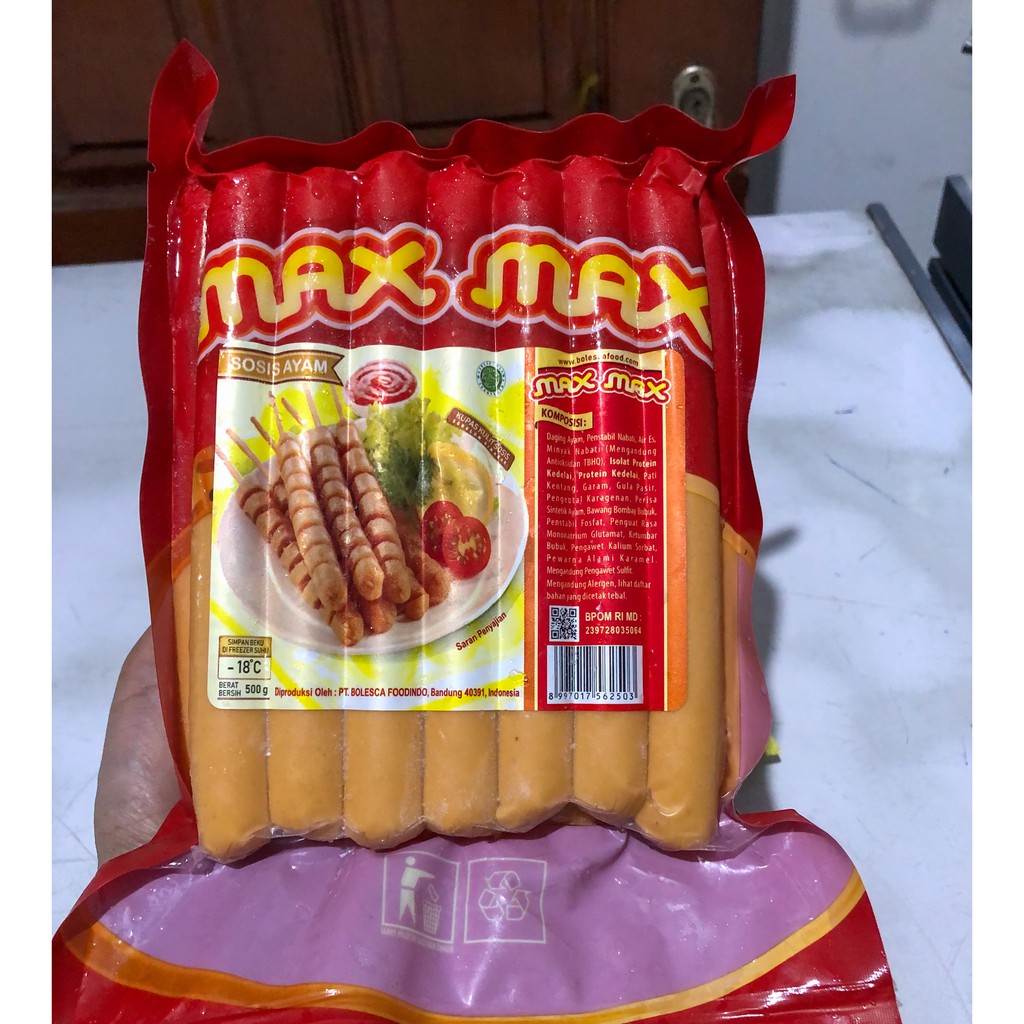 

SOSIS MAX MAX AYAM MINI ISI 15