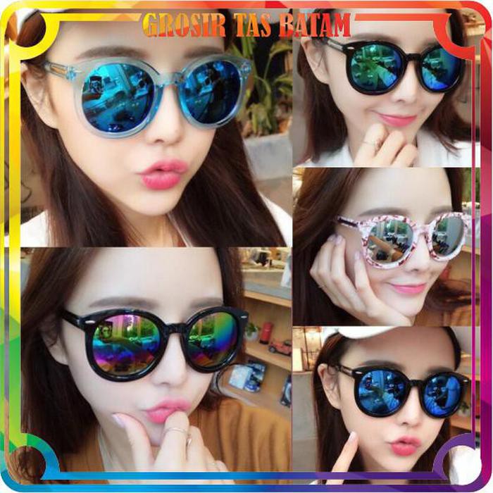 

lidya_viani R094 Kacamata Hitam Lensa Transparan Fashion Wanita Pria Frame Sunglasses Bingkai Optik