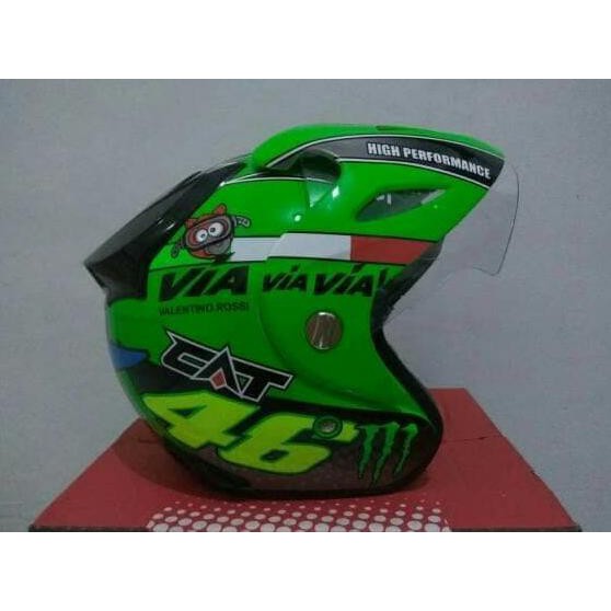 Helm CAT Rossi / helm half face / helm murah - revivl