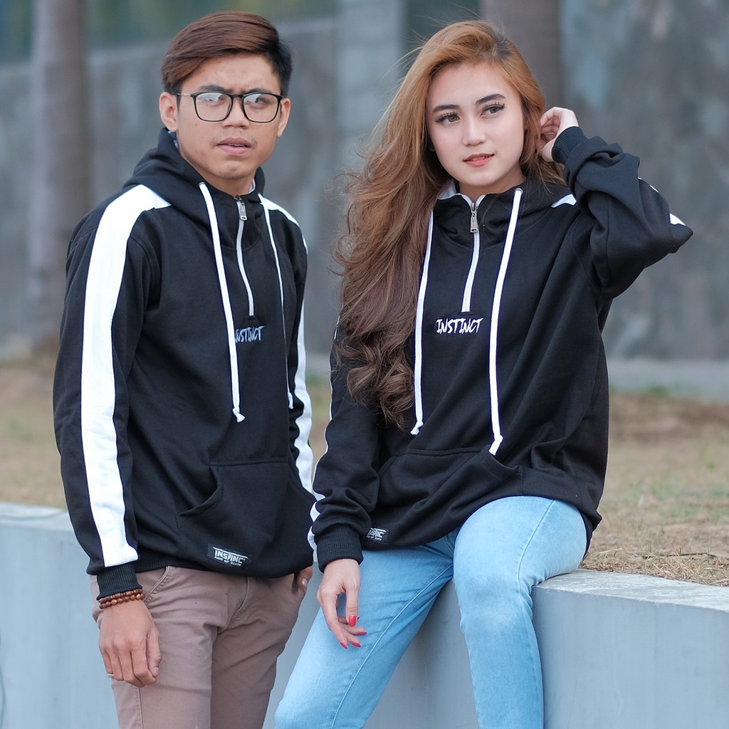 INSTINCT JAKET SWEATER HOODIE  HALF SLETING