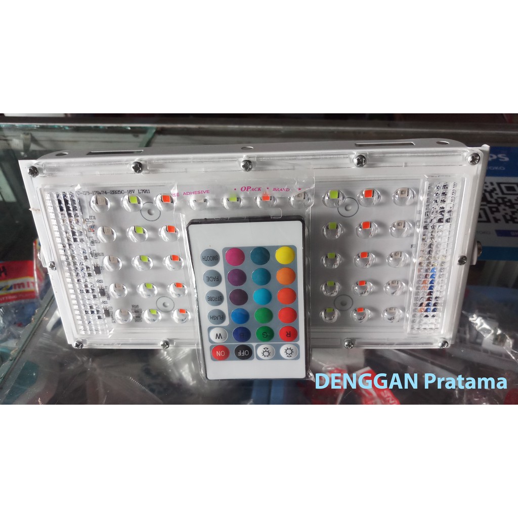 Flood Light Led Remote 50 Watt/Lampu Led Sorot